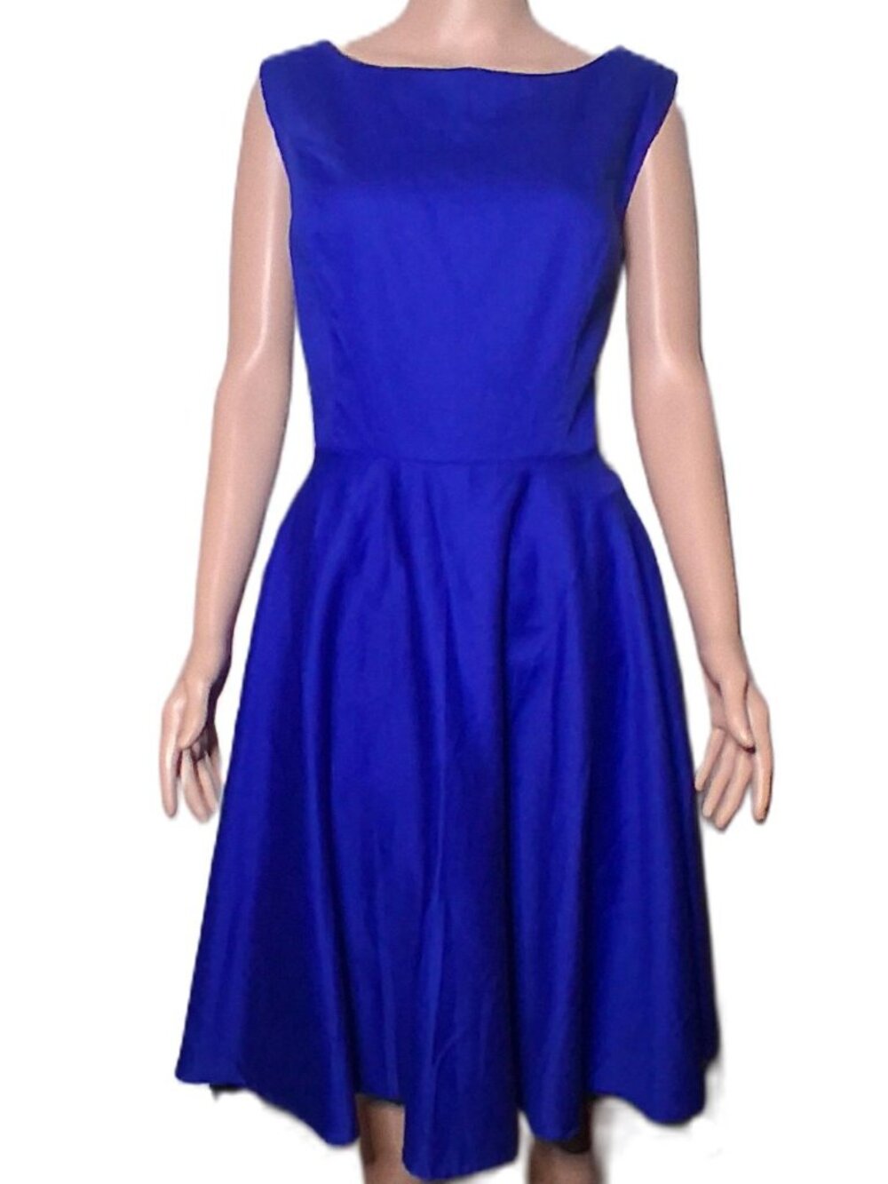 Grace Karin-NWT-Royal Blue-Formal-Sleeveless-Bridesmaid-Flare-Dress-1X